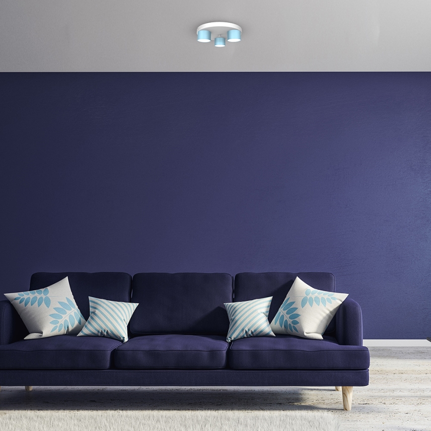 Ceiling light DIXIE 3xGX53/11W/230V blue