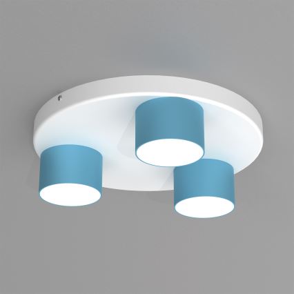 Ceiling light DIXIE 3xGX53/11W/230V blue