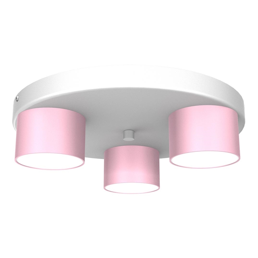 Ceiling light DIXIE 3xGX53/11W/230V pink