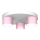 Ceiling light DIXIE 3xGX53/11W/230V pink