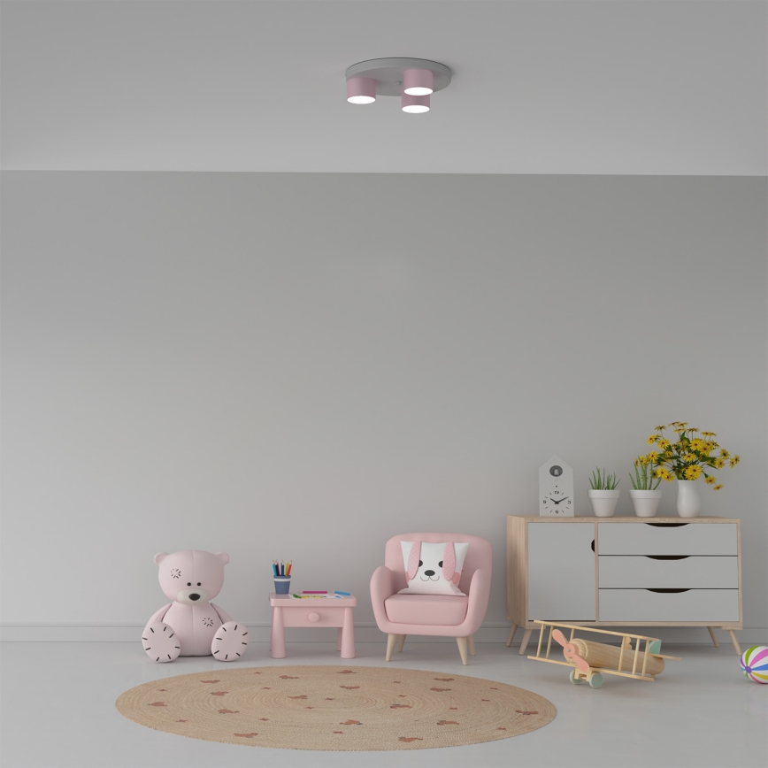 Ceiling light DIXIE 3xGX53/11W/230V pink
