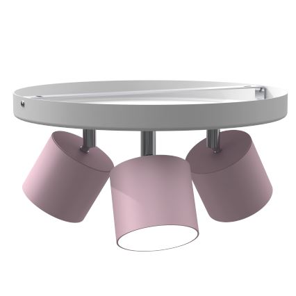 Ceiling light DIXIE 3xGX53/11W/230V pink