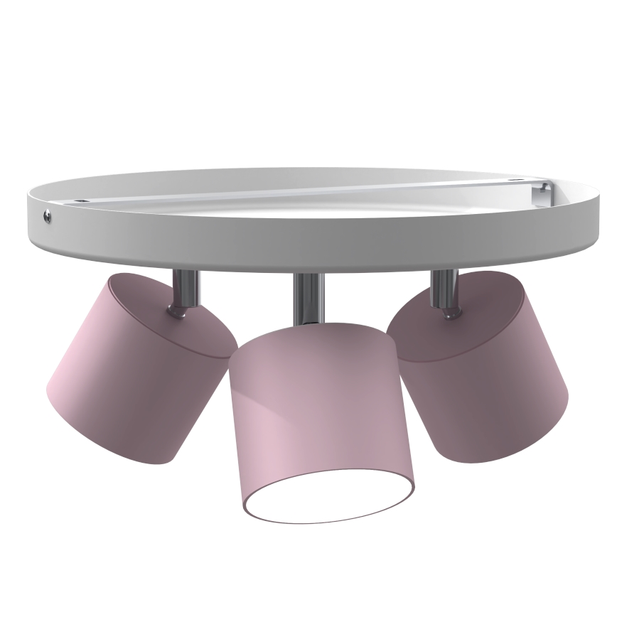 Ceiling light DIXIE 3xGX53/11W/230V pink