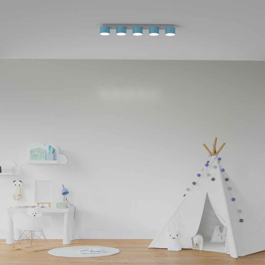 Ceiling light DIXIE 5xGX53/11W/230V blue