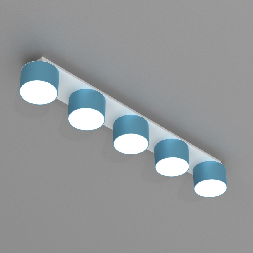 Ceiling light DIXIE 5xGX53/11W/230V blue