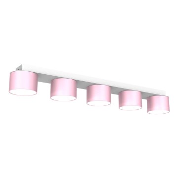 Ceiling light DIXIE 5xGX53/11W/230V pink