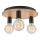 Ceiling light DUSTY 3xE27/15W/230V d. 34 cm oak/black
