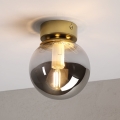 Ceiling light ELIAS 1xE14/5W/230V Ø 13 cm gold/smoked gray