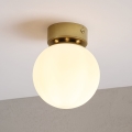 Ceiling light ELIAS 1xE14/5W/230V Ø 13 cm gold/white