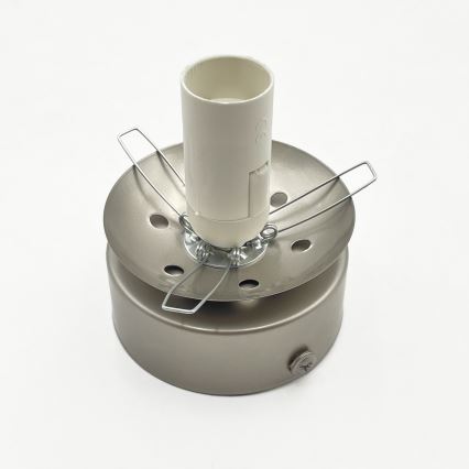 Ceiling light ELIAS 1xE14/5W/230V Ø 13 cm matte chrome/clear