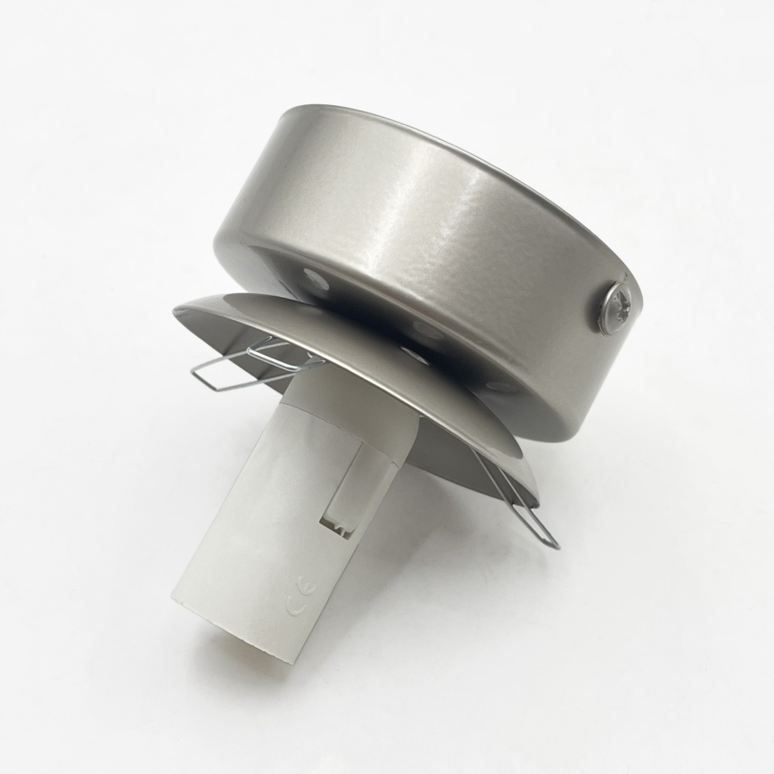 Ceiling light ELIAS 1xE14/5W/230V Ø 13 cm matte chrome/white