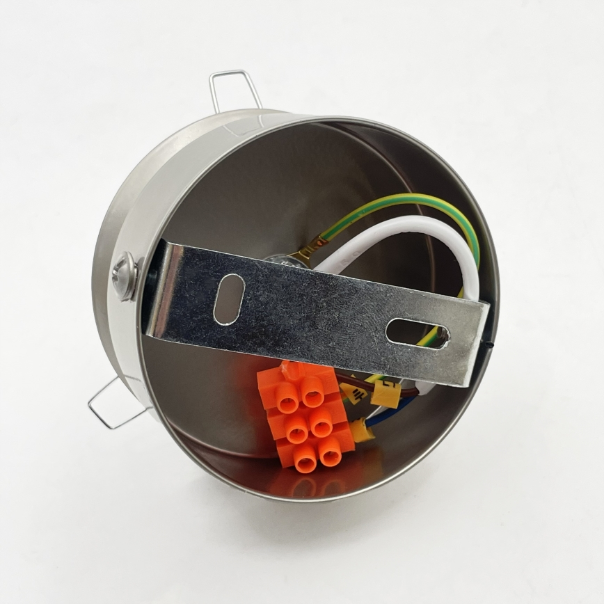 Ceiling light ELIAS 1xE14/5W/230V Ø 13 cm matte chrome/white