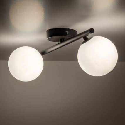 Ceiling light ELYON 5xG9/40W/230V black/white