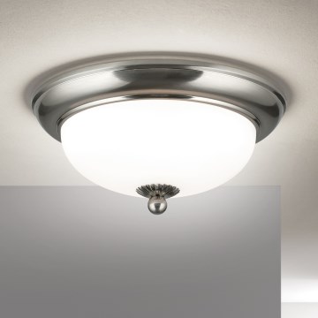 Ceiling light EMPIRA 2xE14/40W/230V Ø 26,5 cm matte chrome