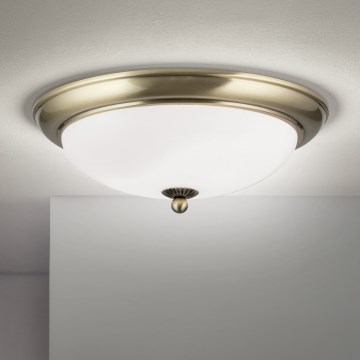 Ceiling light EMPIRA 2xE27/40W/230V Ø 35.5 cm bronze