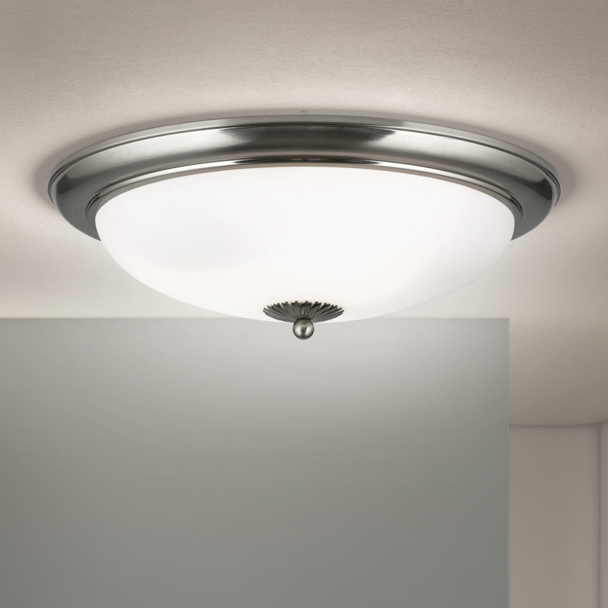 Ceiling light EMPIRA, 3xE27/40W/230V, Ø 48 cm, matte chrome
