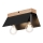 Ceiling light ESME 2xE27/15W/230V black/oak