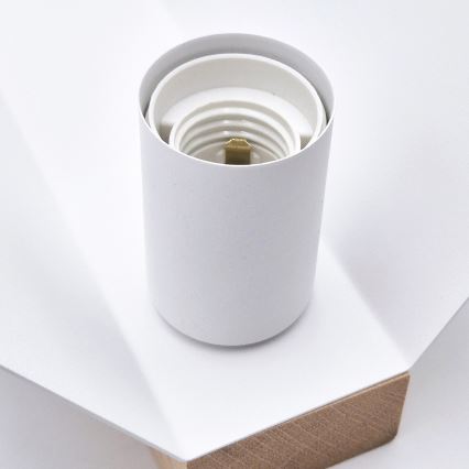 Ceiling light ESME 2xE27/15W/230V white/oak