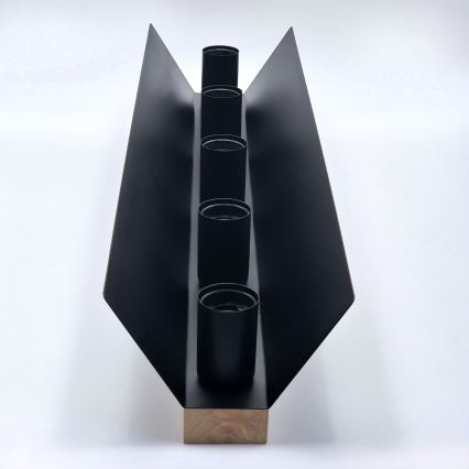 Ceiling light ESME 5xE27/15W/230V black/oak
