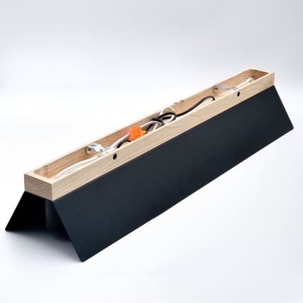 Ceiling light ESME 5xE27/15W/230V black/oak
