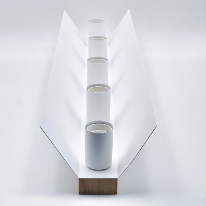 Ceiling light ESME 5xE27/15W/230V white/oak