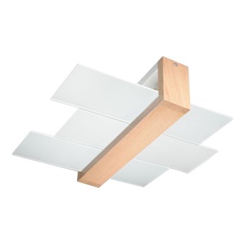 Ceiling light FENIKS 2 2xE27/60W/230V Birch/beech