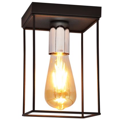 Ceiling light FINN 1xE27/15W/230V black/shiny chrome