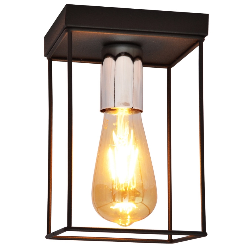 Ceiling light FINN 1xE27/15W/230V black/shiny chrome