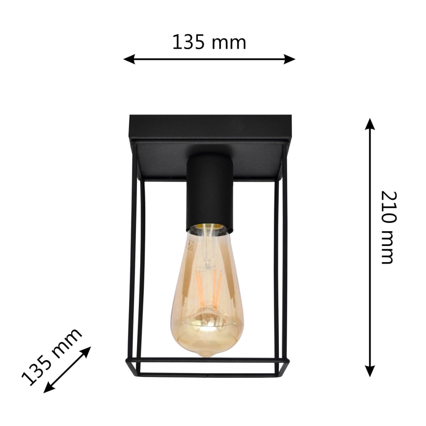 Ceiling light FINN 1xE27/15W/230V black