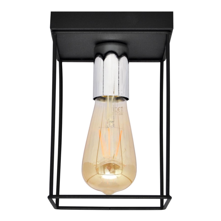 Ceiling light FINN 1xE27/15W/230V black/shiny chrome