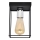 Ceiling light FINN 1xE27/15W/230V black/shiny chrome