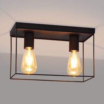 Ceiling light FINN 2xE27/15W/230V black