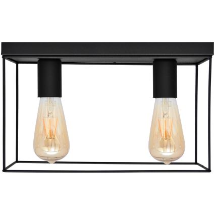 Ceiling light FINN 2xE27/15W/230V black