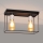 Ceiling light FINN 2xE27/15W/230V black/shiny chrome