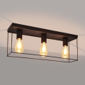 Ceiling light FINN 3xE27/15W/230V black