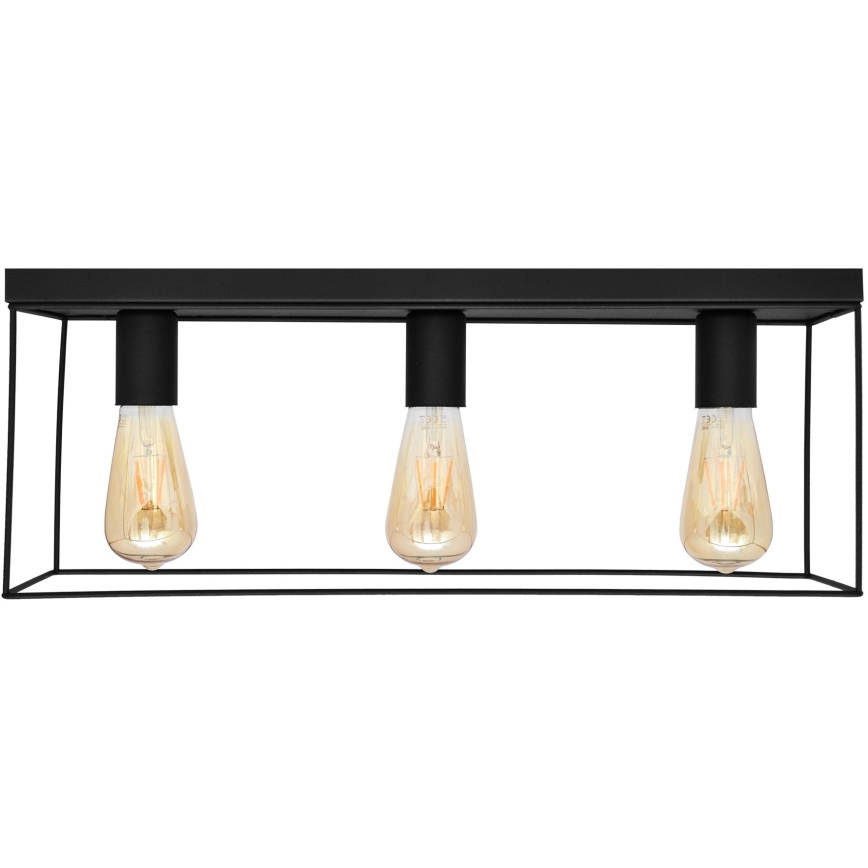 Ceiling light FINN 3xE27/15W/230V black