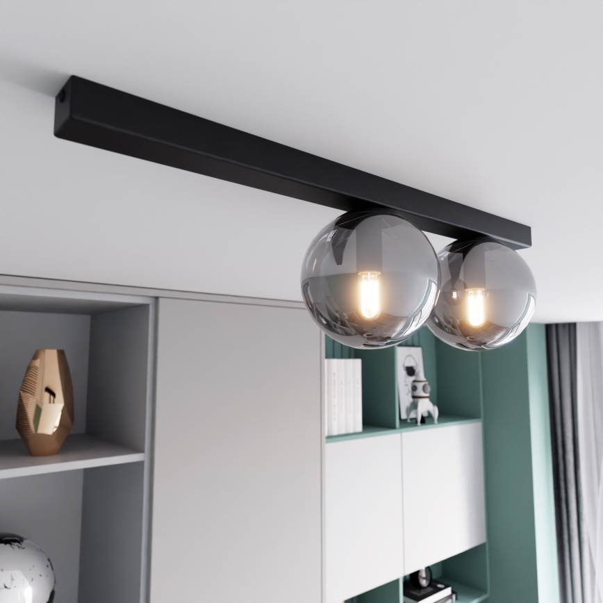 Ceiling light FIT 2xE14/10W/230V black/grey