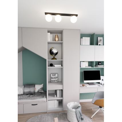 Ceiling light FIT 3xE14/10W/230V black/white
