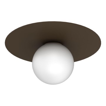 Ceiling Light FLAT 1xE27/15W/230V 55x60 cm Brown