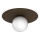 Ceiling Light FLAT 1xE27/15W/230V 55x60 cm Brown