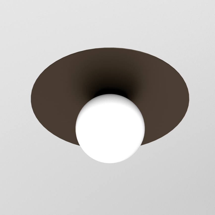 Ceiling Light FLAT 1xE27/15W/230V 55x60 cm Brown