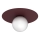Ceiling light FLAT 1xE27/15W/230V Ø 35 cm burgundy