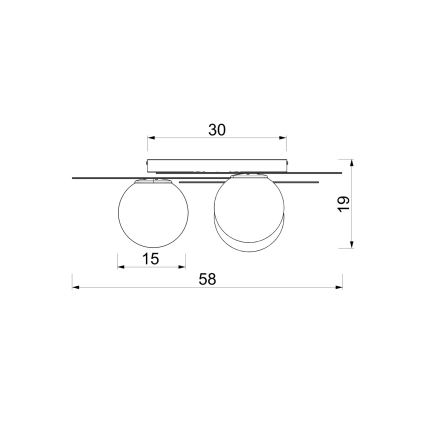 Ceiling light FLAT 3xE27/15W/230V 55x60 cm beige/cream/burgundy