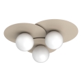 Ceiling light FLAT 3xE27/15W/230V 55x60 cm beige