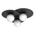 Ceiling light FLAT 3xE27/15W/230V 55x60 cm black