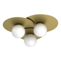 Ceiling light FLAT 3xE27/15W/230V 55x60 cm gold