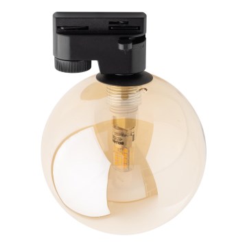Ceiling light for 1-phase rail system TRACER 1xG9/8W/230V black/smoky beige