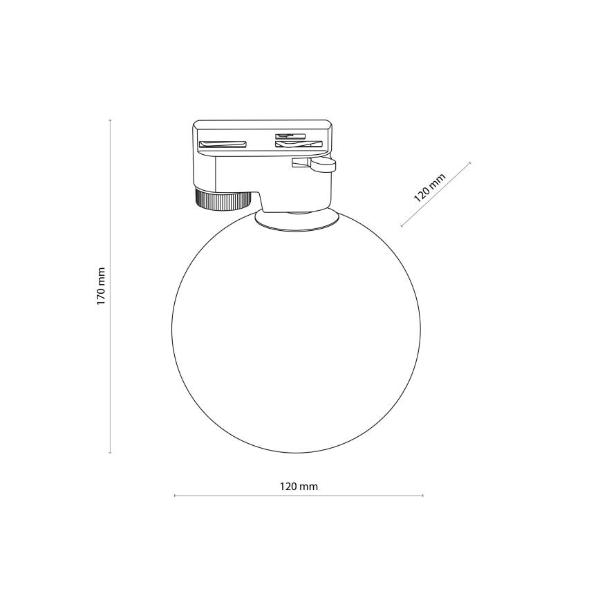 Ceiling light for 1-phase rail system TRACER 1xG9/8W/230V white