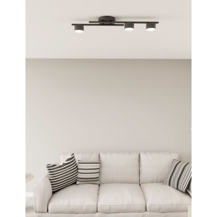 Ceiling light FRAGMENT 3xGX53/12W/230V black