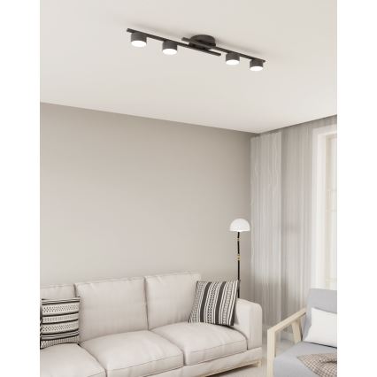 Ceiling light FRAGMENT 4xGX53/12W/230V black
